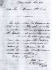 Lettre concernant la mort de Pierre Whissell re. coronaire 1871