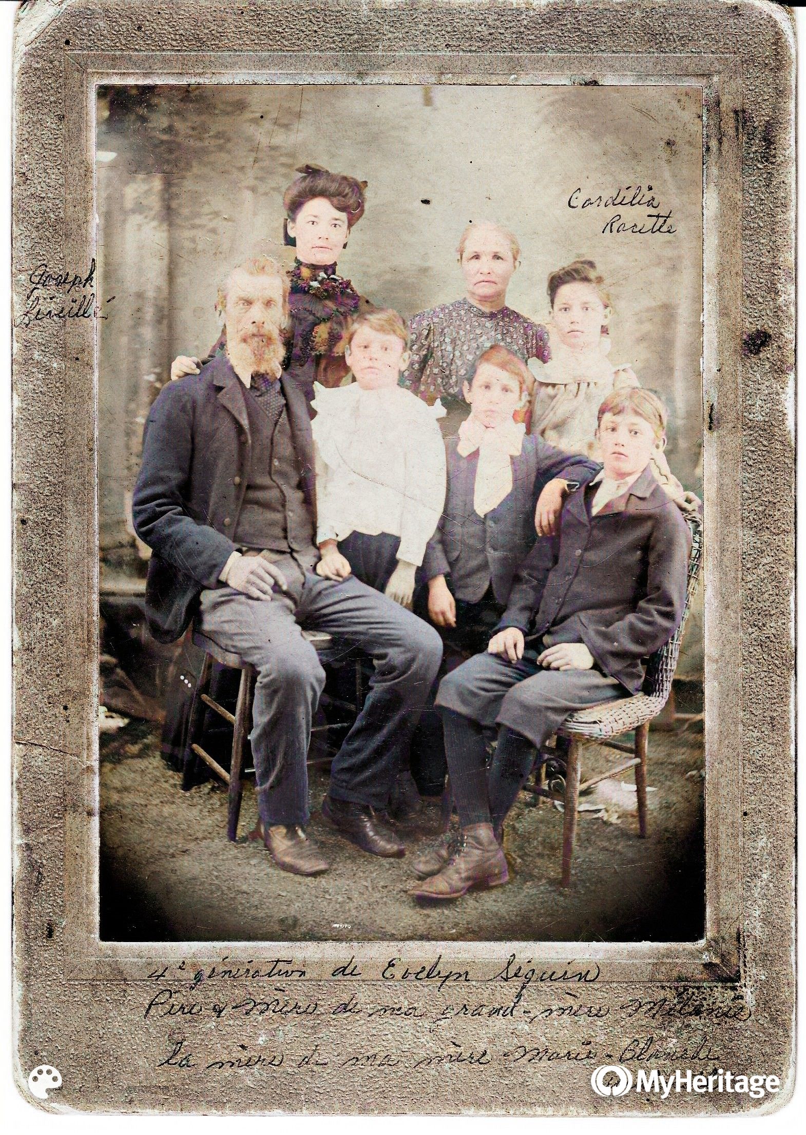 Famille Joseph Leveillé - Cordélia Racette family