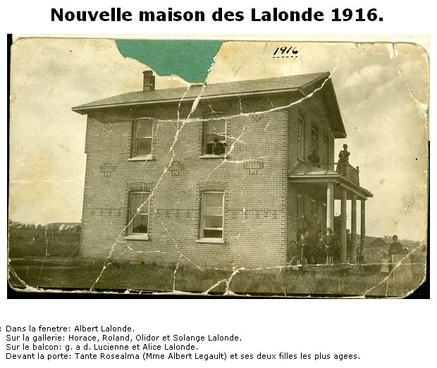 Nouvelle maison Lalonde 1916
